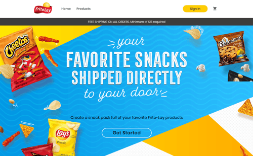Microsites for Snacks, Home Care and Hopped-Up Food Delivery